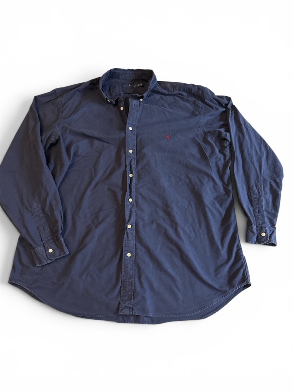 Polo Ralph Lauren Men’s Navy Blue Button Down Oxford Shirt 2XLT Big & Tall